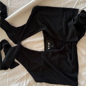 AYM Black Women's Crop Top